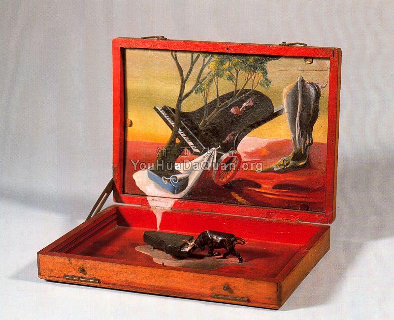 Caja con Piano y Toro - 奥斯卡·多明戈斯